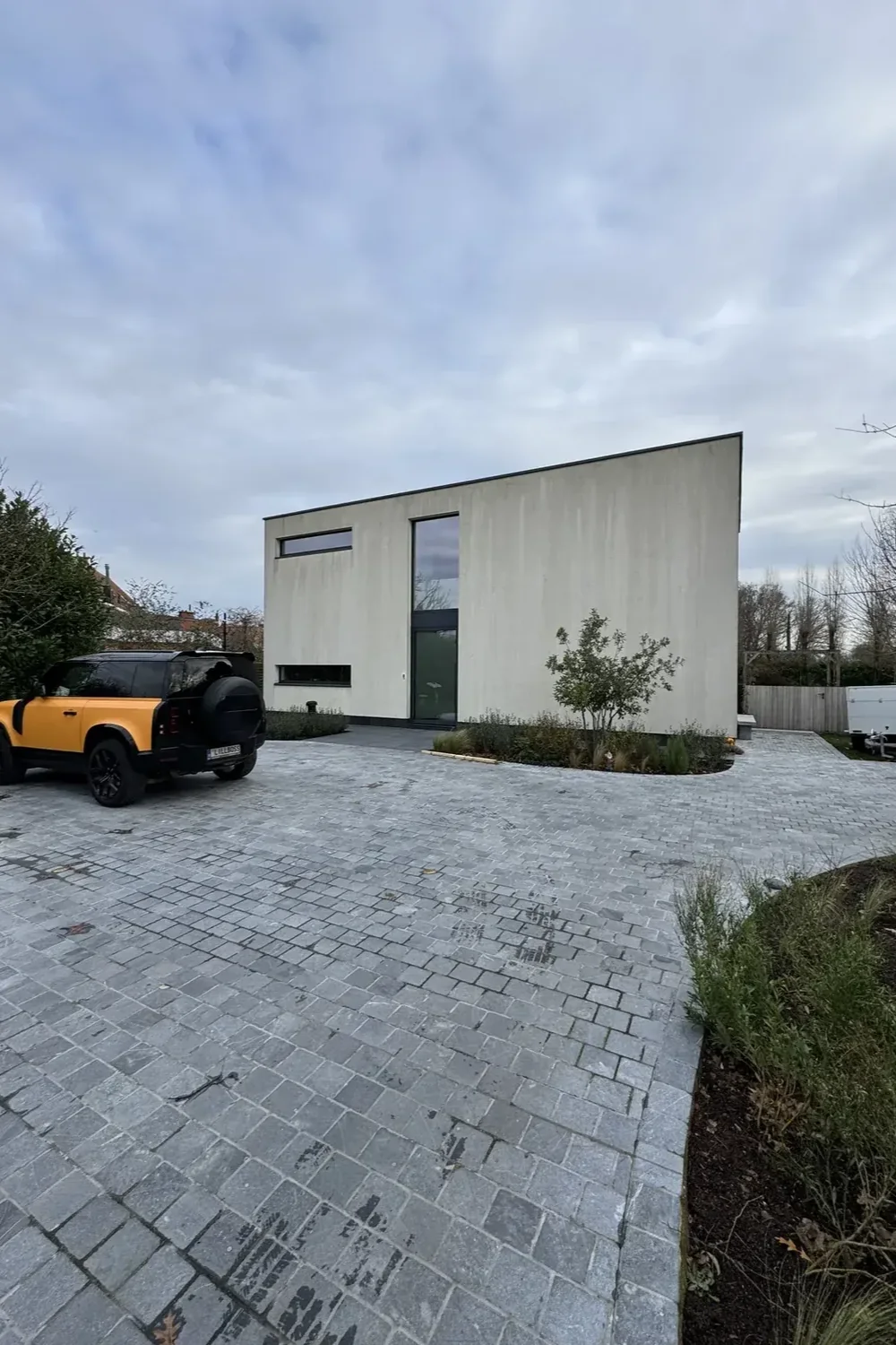 Crepi gevel voor reiniging en bescherming behandeling