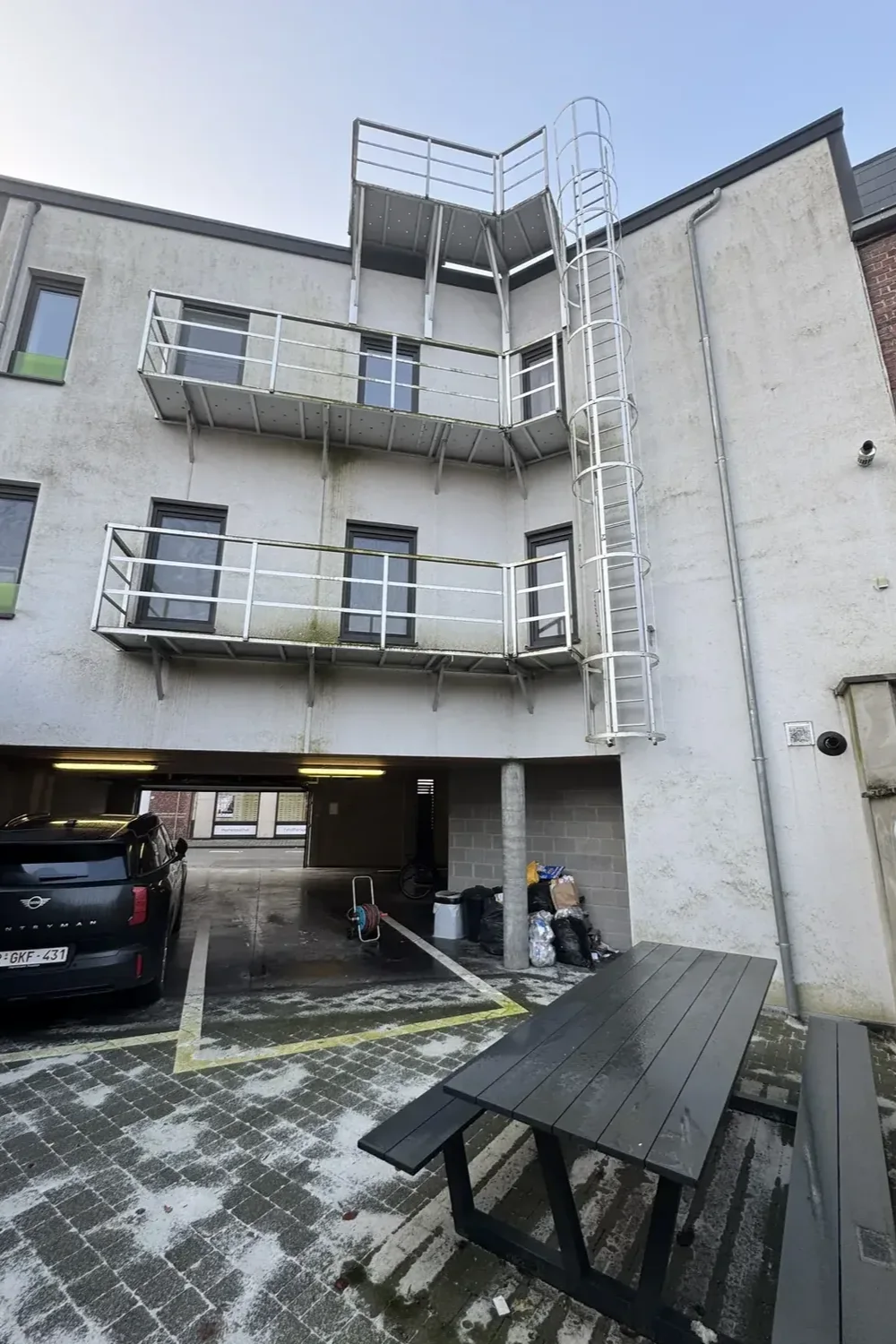 Appartementsgebouw voor de reiniging reiniging B2B